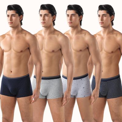 China Premium Quality Organic Men's Antibacterial High Quality Cotton Men's Underwear Boxer Panties Regular Size for sale