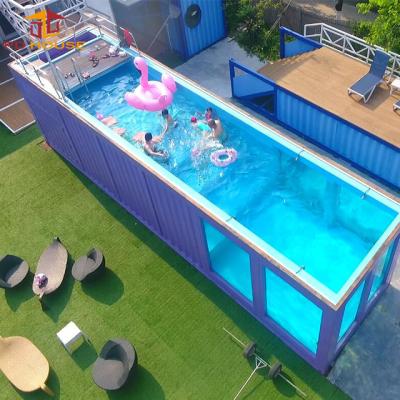 China Hot Sale Container Steel Portable Luxury Backyard Garden Swimming Pool For Kids Adults for sale