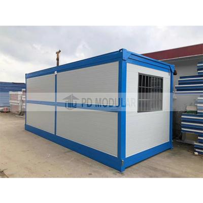 China 20ft Movable Prefab Modern Collapsible Container Tiny House Hotel Storage for sale