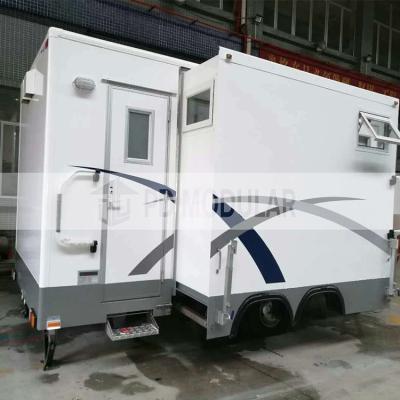 China 2019 Good Quality New House Prefab Steel Trailer Portable Toilet With Toilet Shower for sale