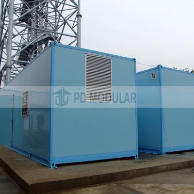 China Modern Steel Structure Prefab Building Good Quality Container Telecom Shelter for sale