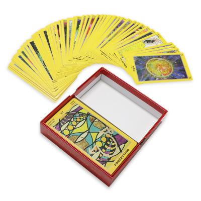 China Custom Made French Witches Paper Mini Tarot Deck of Rider Oracle Card Original Printed Tiny Tarot Playing Cards for sale