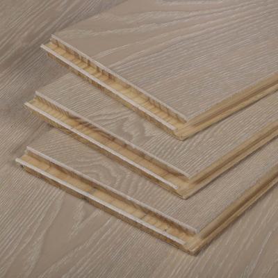 China Waterproof Wear Resistant Anti-Slip China Customized Suppliers 3 Layer Multi-Layer Ash Brushed Click Lock New Engineered Wood Flooring for sale