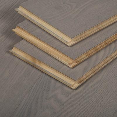 China Customization New Cost-effective Anti-slip Wear-resistant Waterproof Customized Ash Wood Brushed Engineered Wood 3-Layer Flooring for sale