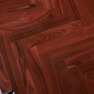 China New Arrival Waterproof Wear Resistant Anti-Slip Personalized Customization Home Indoor Rosewood Chevron Engineered Wood Flooring for sale