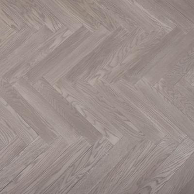 China Wholesale Top Quality Anti-Slip Wear Resistant Waterproof Easy Install Herringbone Brushed Flooring Engineered Wood Oak Anti-Slip for sale