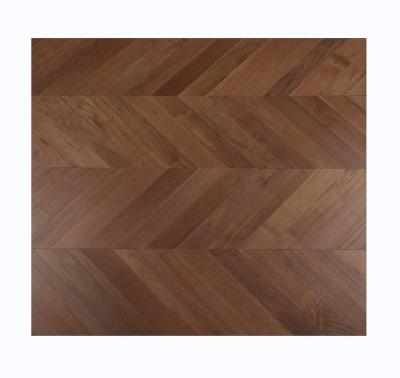 China Factory direct sales good reputation waterproof wear-resistant anti-slip walnut brushed herringbone tile multi-layer solid wood flooring for sale