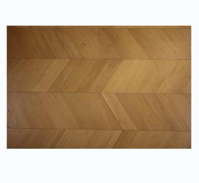 China Factory direct sales waterproof wear-resistant anti-slip various oak brushed new three-layer large herringbone and solid wood splicing floor for sale