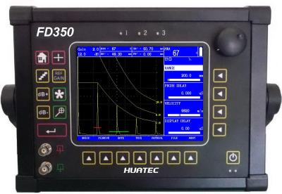 China Digital Portable DAC, AVG Curves Ultrasonic Flaw Detector / UT Flaw Detector FD350 for sale