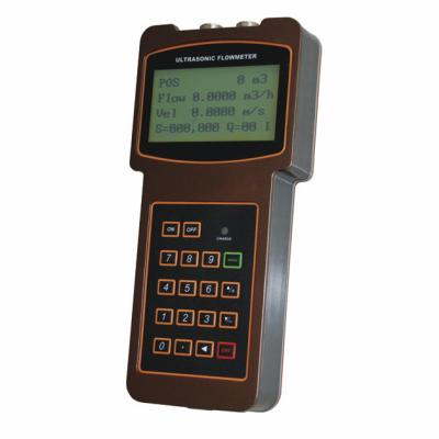 China Portable Handheld Ultrasonic Flow Meter , Clamp-on Transducer Measuring Flowemeter TUF-2000H for sale