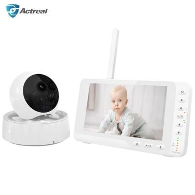 China PAN-TILT Factory OEM 5.5 Inch HD 1080P 720P 5000mAh Two Way Audio Wireless Baby 2.4GHz Video Monitor with Camera for sale