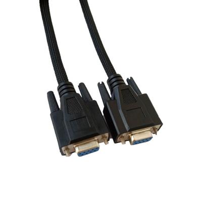 China Environmental Friendly DB9 Female To Double DB9 Female Shielded Cable For Connecting DB9 Cable for sale