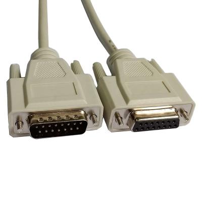 China Environmental Friendly Custom 1.5 m D-SUB Cable Male to db15 Female to db15 Cable for Computer Equipment for sale