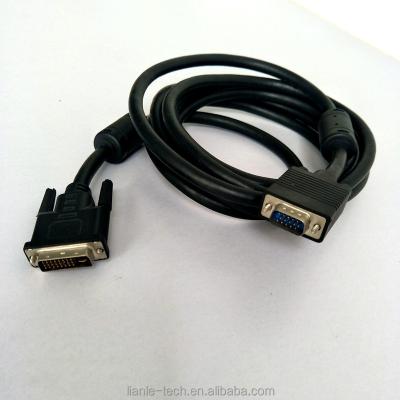 China COMPUTER Wholesales DVI to DVI-D Link 24+5 Pin Male HD15 Dual Line VGA Cables for sale