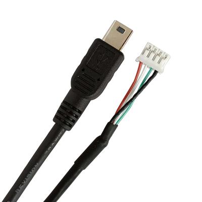 China High Quality Environmental Friendly Mini USB 5P Male To Cable PH-4P2.0 For 4 Core Cable for sale