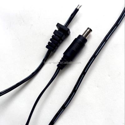 China Output power and digital products load DC power supply 5.5*2.1MM DC 12V 1.5M UL2468 22AWG cable and 5*7MM tailed board for sale