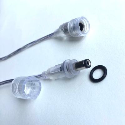 China Power Station DC Cable Transparent Waterproof Extension Cable For LED Lights Wiring for sale