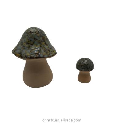 China PS44325 Minimalist Mushroom Shape Ceramic Ornament Decoration Bright Surface for sale