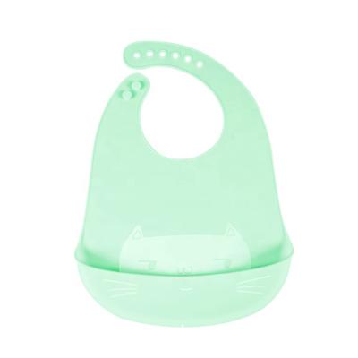 China Baby Food Grade Silicone Saliva Bib Baby Belly Protector Waterproof Kids Meal Bib for sale