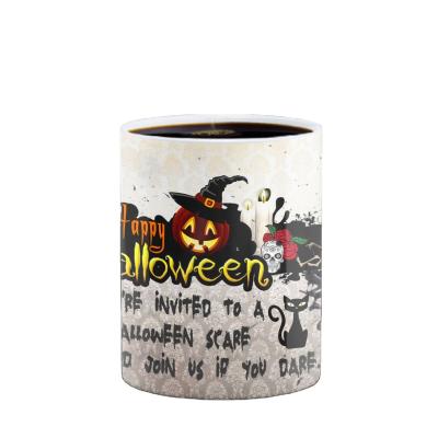 China Halloween Viable New Color Changing Ceramic Mug Heat Sensitive Coffee Mug for sale