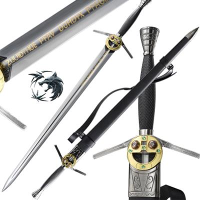 China European Witch 3 Demon Hunter Demon Hunter White Wolf Sword Demon Hunter Western Sword COS Decoration for sale