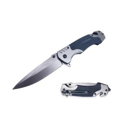 China Best 440c Swivel Open Professional Outdoor Camping Pocket Knife Survival Steel Multi Functional Folding Knife for sale