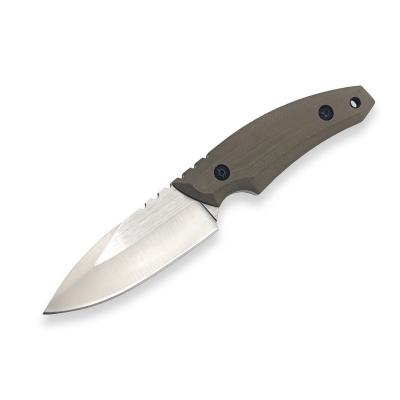 China Stainless Steel 440C Non-variable Handle G10 Fixed Blade Knife For Bulk Order for sale