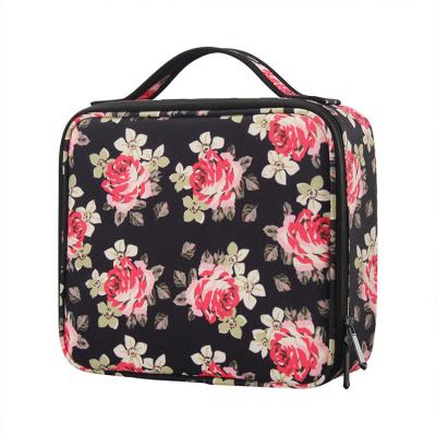 China Lady Spot Storage Shingle Women Cosmetic Bag Can Be Placed With Portable Cosmetic Tool Travel Beauty Bag Trolley Brush Case for sale