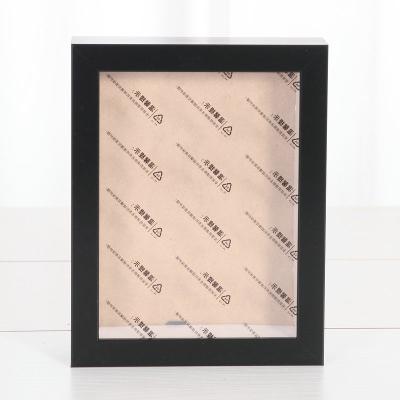 China Diy 3d minimalist wholesale deep wooden shadow frames box white black shadow box for sale