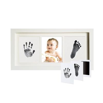 China Baby Hand and Foot Print Baby Handprint View Kit Diy Baby Hand And Footprint Newborn Foot Print Photo View For Home Decoration for sale