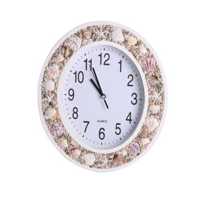 China Roman Numerals Minimalism Home Decor Shell Wall Clock Radio Handmade Diy Wall Clock for sale