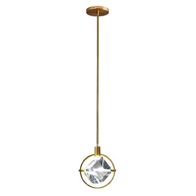 China Modern Brass Crystal Golden Designer Ceiling Pendant Light Traditional Style Gold Chandelier for Kitchen for sale