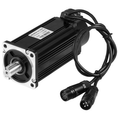 China 130mm 1.5KW AC Single Phase Servo Motor For CNC Machine for sale