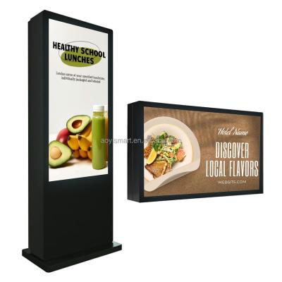 China Best Selling Smart Indoor LCD Advertising Display Digital Signage Totem Floor Standing Touch Screen Kiosk Indoor Vertical for sale