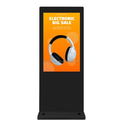 China Digital Signage Floor Standing Touch Kiosk Wifi LCD Advertising Display Indoor Outdoor Advertising Screen Players for sale