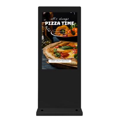 China Indoor Factory 43 49 55 65 75 Inch Outdoor Floor Standing Wifi LCD Digital Signage Advertising Player Kiosk for sale