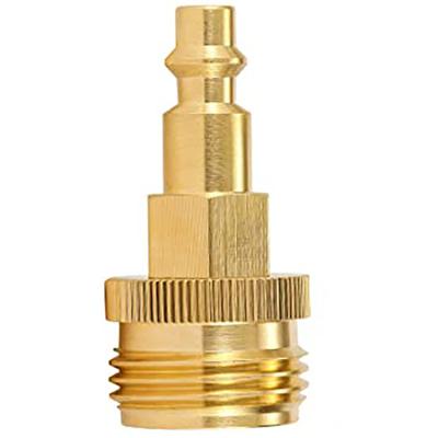 China RV/Camper/Boat/Travel Trailer Customized Blowout Adapter Male Thread Quick Fit Solid Brass Wand Blowout Plug for sale