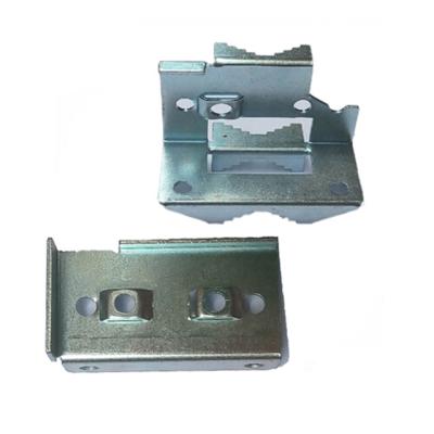 China Stamping Part For Keeping Regular Blue Galvanized Sheet Metal Antenna Brackets , Metal Stamping Antenna Mounting Kit for sale