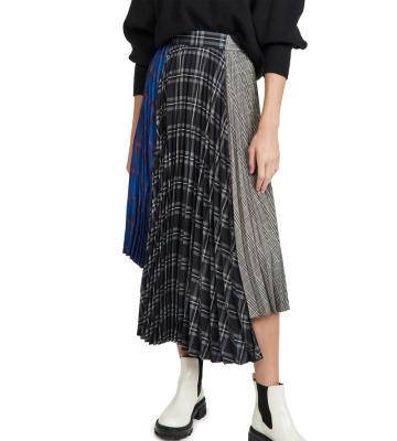 China 2021 Anti-Static Anti-Static Women's Spring Clothing 2021 Custom Special Edge Cutout Private Label Asymmetrical Skirts for sale