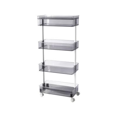 China clear & durable with different layers to stoage anything you need china supplies can be trolley 4 tier bathroom storage drawer trolley placed rolling for sale