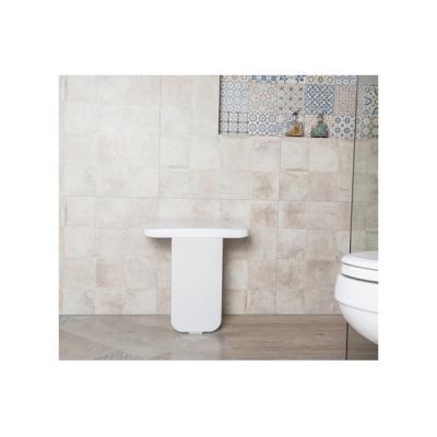 China Durable White Bathroom Bathtub Easy Assembly Durable Safety Vacane Wall Mounted Folding Shower Seat for sale