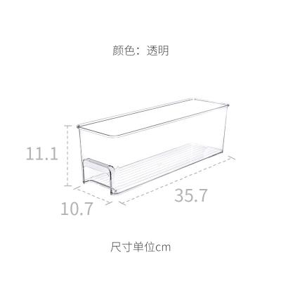 China clear & 2022--S Durable Popular Stackable Transparent PET Plastic Food Storage Organizer Bin For Kitchen for sale