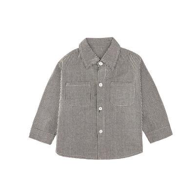 China Anti-pilling plaid shirts for boys fall 2021 for sale