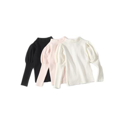 China Autumn and winter new girl's anti-pilling puff sleeve sweater for sale