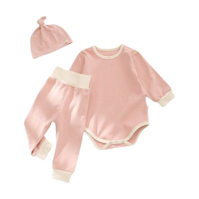 China 2021 Breathable Newborn Infant And Toddler Three Piece Set for sale