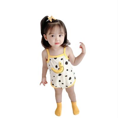 China 100% New Cotton Summer Baby Girl Climbing Clothes for sale