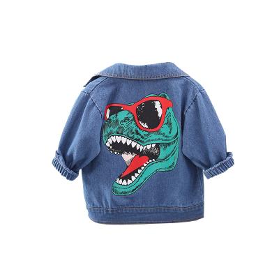 China Autumn New Cartoon Boy's Jacket Breathable Denim Jacket for sale