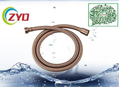 China Dark Copper Flexible Shower Hose For Bathtub Brass Screw Bronze Plated for sale