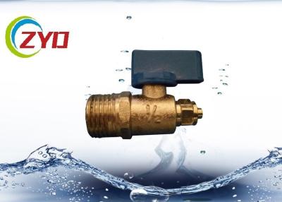 China Mini Brass Water Shut Off Valve , Copper Ball Valve For Water Air / Gas for sale