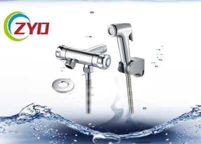 China Chrome Handy Bathroom Bidet Spray With Brass Water Diverter Wall Braket for sale